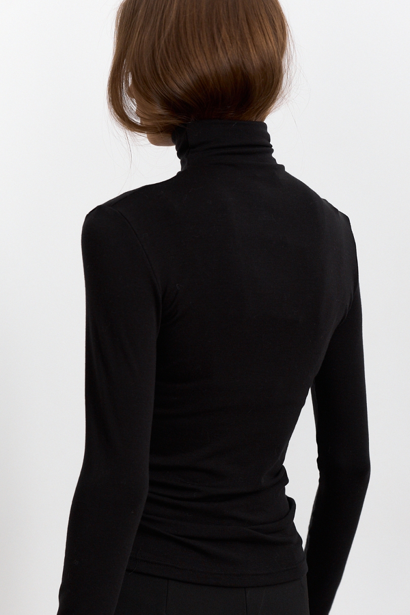 Водолазка из тенсела и шерсти