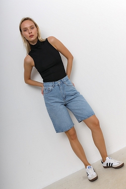 Бермуды из денима