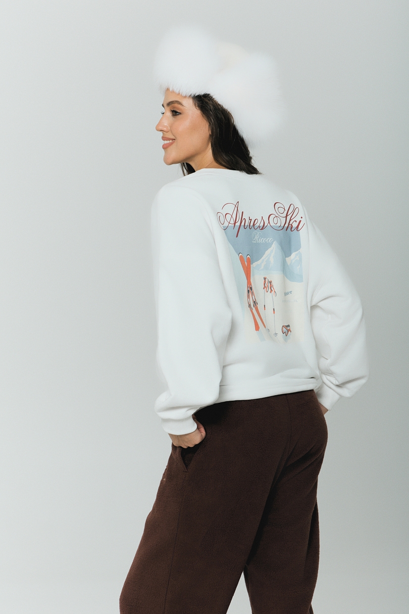 Свитшот Alpine с велюр эффектом