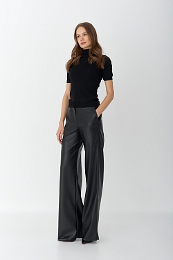 Топ с воротником стойка из мериноса