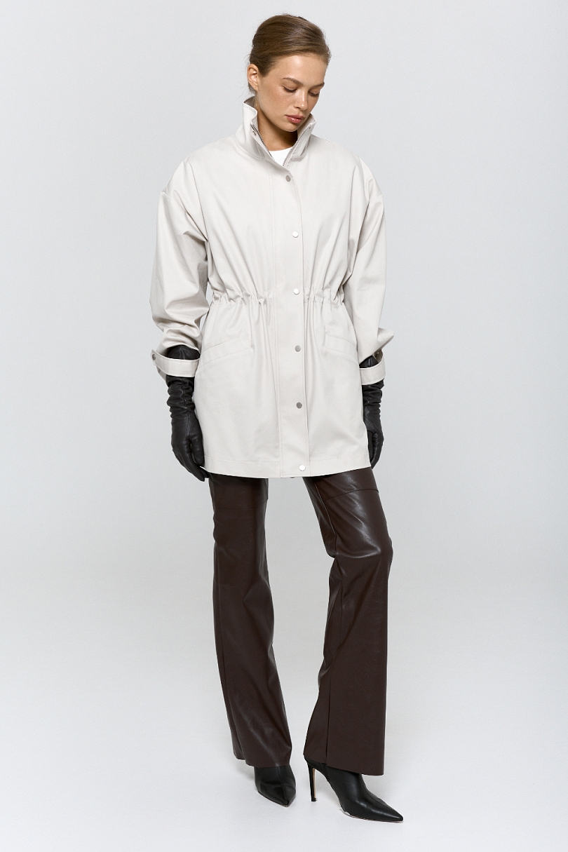 Ветровка из хлопка с пропиткой со съемным утеплителем