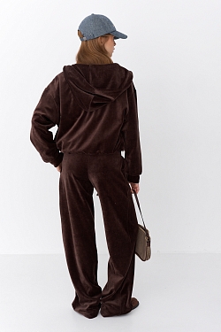 Костюм из хлопкового велюра