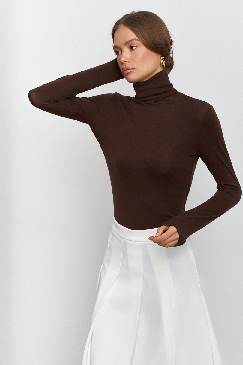 Водолазка из тенсела и шерсти