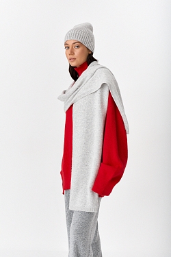 Шарф базовый с шерстью