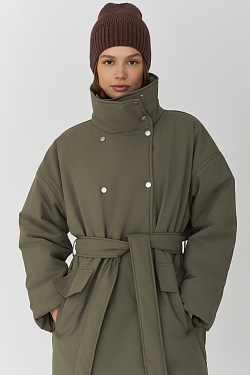 Парка на кнопках двубортная