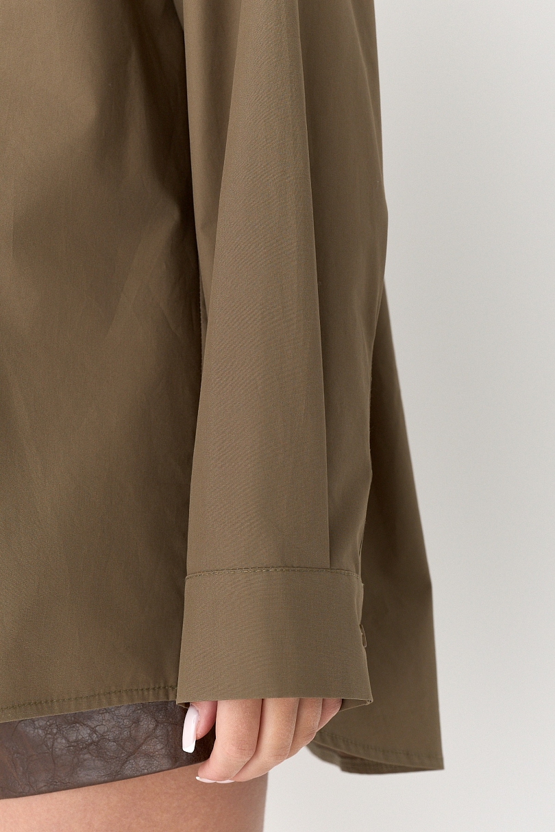 Рубашка оверсайз из хлопка