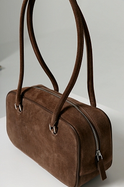 Сумка-багет из натуральной замши medium