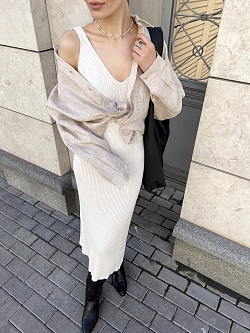 Рубашка изо льна оверсайз