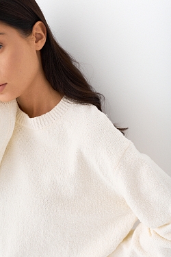 Свитер букле из хлопка