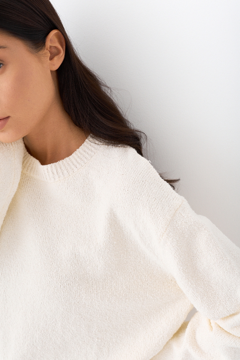 Свитер букле из хлопка