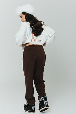 Свитшот Alpine с велюр эффектом