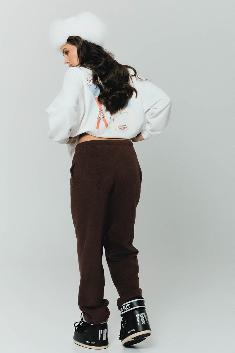 Свитшот Alpine с велюр эффектом