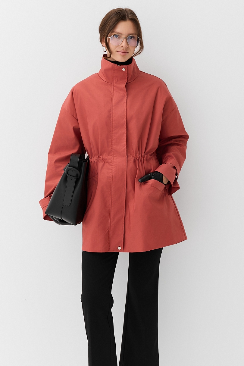 Ветровка из тенсела с хлопком со съемным утеплителем