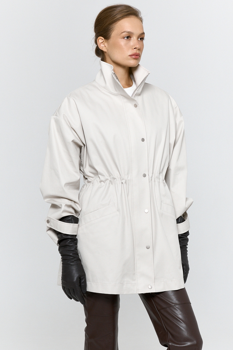 Ветровка из хлопка с пропиткой со съемным утеплителем