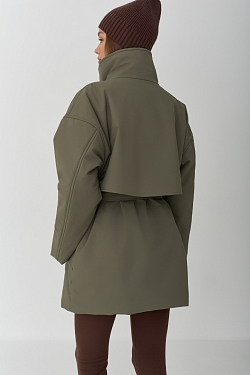 Парка на кнопках двубортная