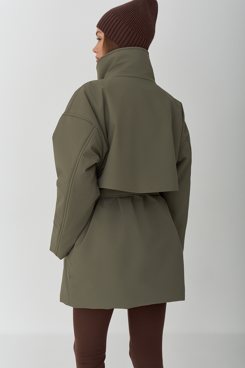 Парка на кнопках двубортная