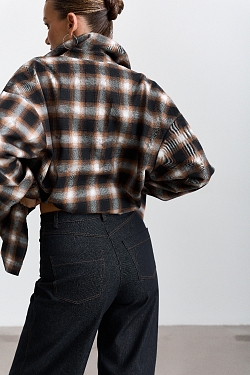 Рубашка в клетку оверсайз
