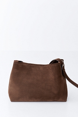 Сумка шоппер из натуральной замши