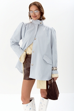 Тренч со сборками миди